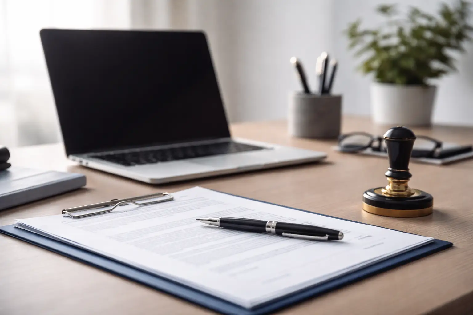Professional workspace for starting a one-person corporation